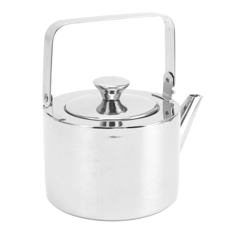 Stainless Steel Tea Kettle with Strainer Thickened Metal Whistling Teapot