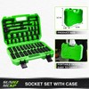 SUNHZMCKP 3/8" Drive Impact Socket Set, 52 Piece Standard SAE