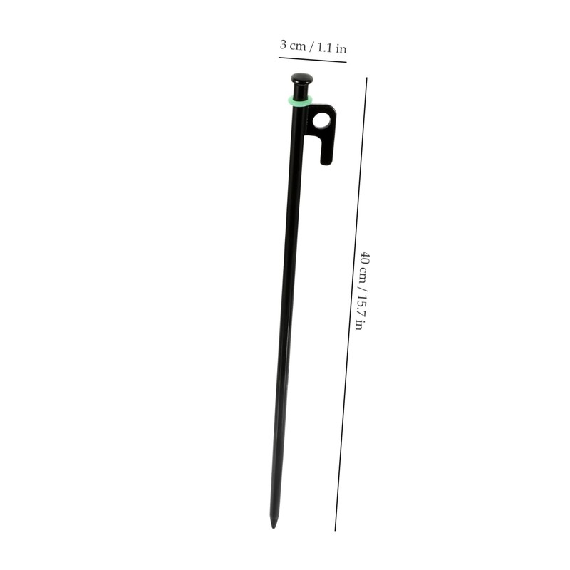 KOMBIUDA 1set Metal Tent Stakes with Heavy Duty Ground Pegs