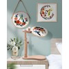 TINDTOP Beech Wood Embroidery Hoop Stand, with 3pcs Embroidery Hoops