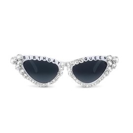 Semato Birthday Gifts for Women Birthday Queen Sunglasses Birthday Cat Eye Sunglasses for Happy Birthday