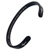 RENYILIN Brazalete inspirador de acero inoxidable con citas religiosas en