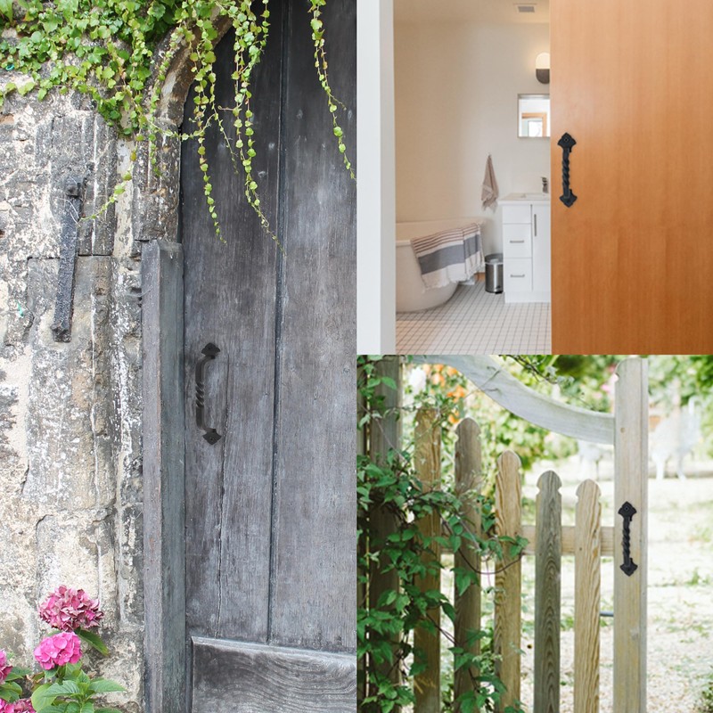 OVOV 2 Pack Barn Door Pull Handle Hardware for Wooden