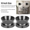 1 Pair 10 Inch NAB Hub Adapters Polished Aluminum Alloy
