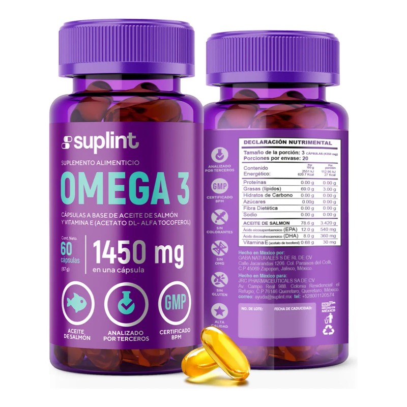 Omega 3 3420 Mg Con Vitamina E Con Epa Y