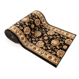 Well Woven Custom Size Hallway & Stair Runner- Choose Your Length - Patrician Trellis BlackFrench Traditional 27 Inch Wide x 6 Feet Long Runner (27" x 6' Runner) Rug