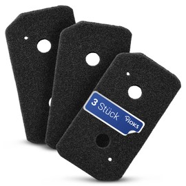 VIOKS Dryer Filter Foam Set 3 x Replacement for Bosch 12007650 Lint Sieve & Dryer Lint Strainer / Filter for Bosch Dryers Heat Pump Dryer - Dryer Condenser Dryer Bosch / Dryer Machine