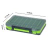 AIMALL 14-Compartment Fishing Tackle Box, Dual-Sided, Lightweight Lure and Hook