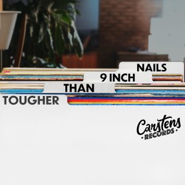 Carstens Records Heavy Duty Vinyl Record Dividers A-Z| 12" Record Dividers with Tabs | Pack of 26 Record Alphabet Dividers | White | Made in The USA | Vinyl Record Organizer Tabs for Top Browsing