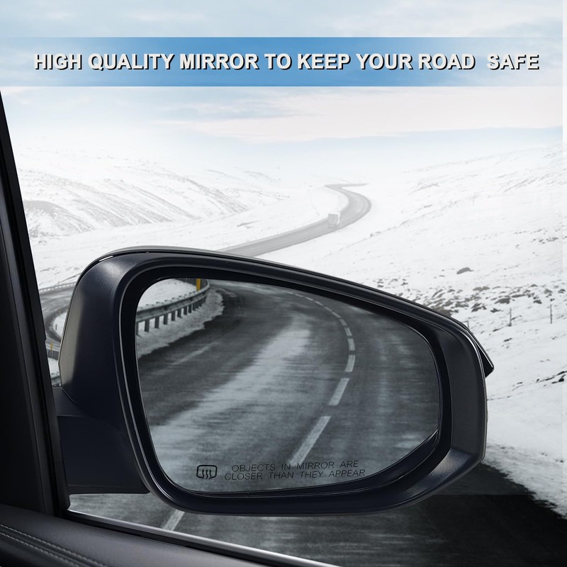Paderson Right Passenger Side Mirror Assembly Fits 2014-2019 Toyota Highlander