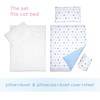 5 Piece Bedding Set Duvet Pillow with Covers & Cotton