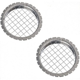 DUOshop 2 cortadores de huevos duros para ensaladas de frutas, cortador de patatas, cortador de huevos, cortador de huevos duros, cortador de frutas – 2 rejillas de 0.3 pulgadas