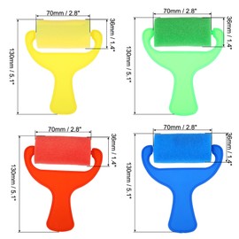 PATIKIL Paint Sponges for Painting, 4 Pack Painting Sponge Foam Brayer Brush Watercolor Sponge Roller Painting Tools for Crafts Arts