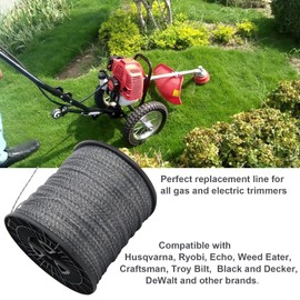 095 Trimmer Line Heavy Duty, 095 String Trimmer Line, Weed Eater String 095, 095 Weed Wacker String, 095 Twisted Trimmer Line, Weed Eater Trimmer Line.095Inch-5Pound-1430Ft Fits Most of String Trimmer