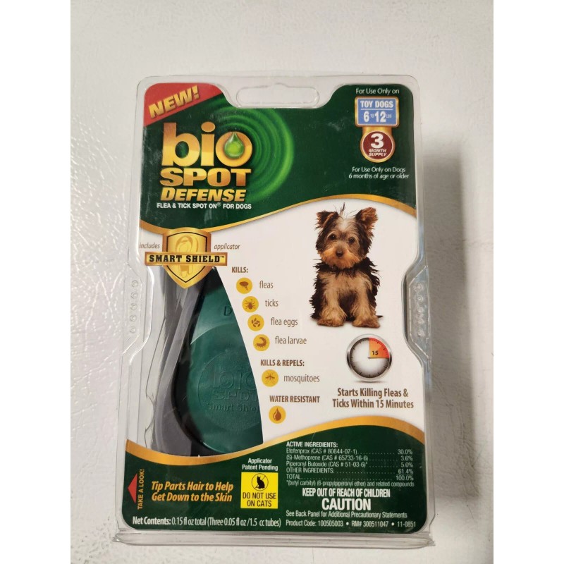 Bio Spot Defense Flea & Tick Spot on for Dogs