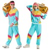 Antbutler 80s Tracksuit for Men Women Retro Windbreaker Set 80s
