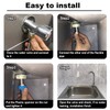 Pack of 2 Flexible Pipe Stainless Steel Braided Hose for