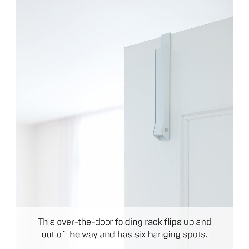 YAMAZAKI 'Smart' 7161 Collapsible Door Hook, White, for Doors Up