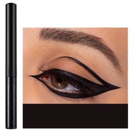 Coloured Eyeliner, Matte Liquid Eyeliner, Black Eyeliner Long-Lasting Waterproof Liquid Eye Liner, Highly-Pigmented Colourful Eyeliner for Eye Makeup Tools, Black, White(Only Black)