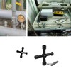 Eabdice Pack of 2 cross keys, universal keys, 4-way keys,