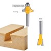 HPMAISON 12-Piece Cutter Set for Routers, Cylindrical Shank 8 mm,