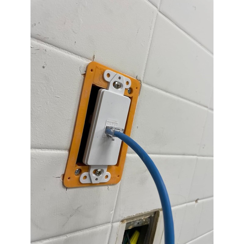 1 Port Decora Wall Plate Keystone Insert, 1 Single Gang