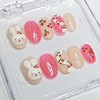 Cherry Rabbit Handmade Nail Tips - Petite Coffin / 체리