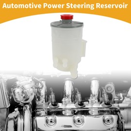Partuto Power Steering Reservoir - No.53701SZ3003 Car Automotive Power Steering Tank - for Honda Acurarl 1996-2004 Plastic White - 1 Pc