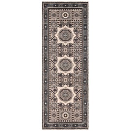 Keen Home Design Machine Washable Area Rugs with Non-Slip Backing, Ideal for Hallway, Living Room, Bedroom, Kitchen and Laundry Room, Vintage Moroccan and Low Pile Rug - (2'6'' x 10')
