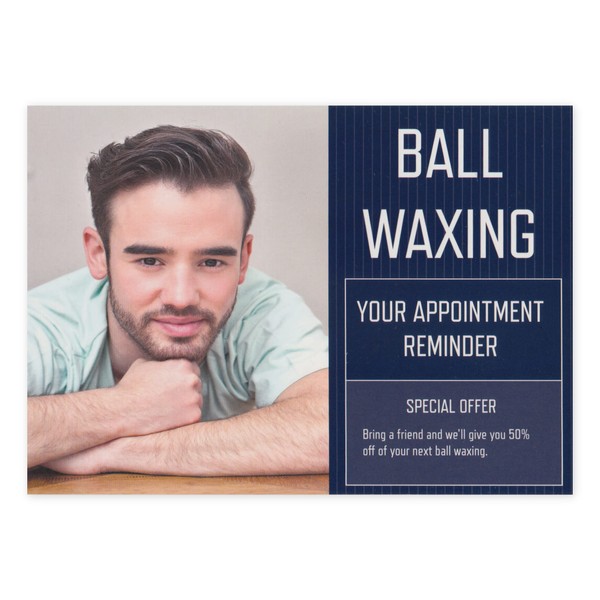 Crazy Novelty Guy (25-Pack) Bulk Prank Postcards - Ball Waxing