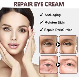 (2PCS) Instant Eye Tightener, Eye Cream for Dark Circles Puffy Eyes, Eye Cream Anti Aging, Anti Wrinkle Eye Cream, for Fade Fine Lines and Reduce Puffiness, Eye Cream for All Skin Types