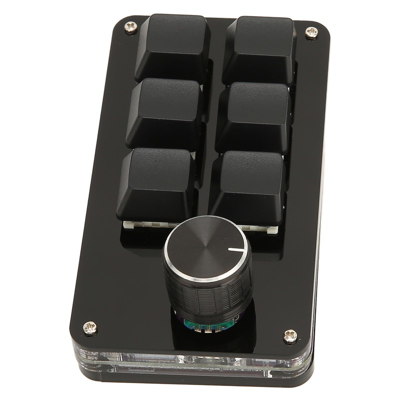 6 Key Mini Keypad with Knob USB DIY Programmable Keyboard