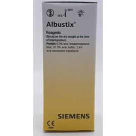 Siemens ALBUSTIX REAGENT STRIPS URINE TEST Reagent Strips for urine function 100 Ct