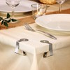 com-four® 8 x Premium Stainless Steel Tablecloth Clips - Cloth