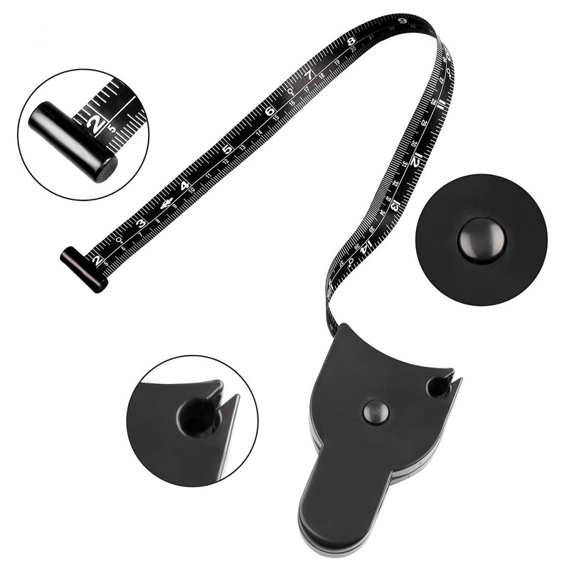 KAGAWA Fixed Perimeter Measuring Tape, Black, Y-Shaped Tape Measures, Double