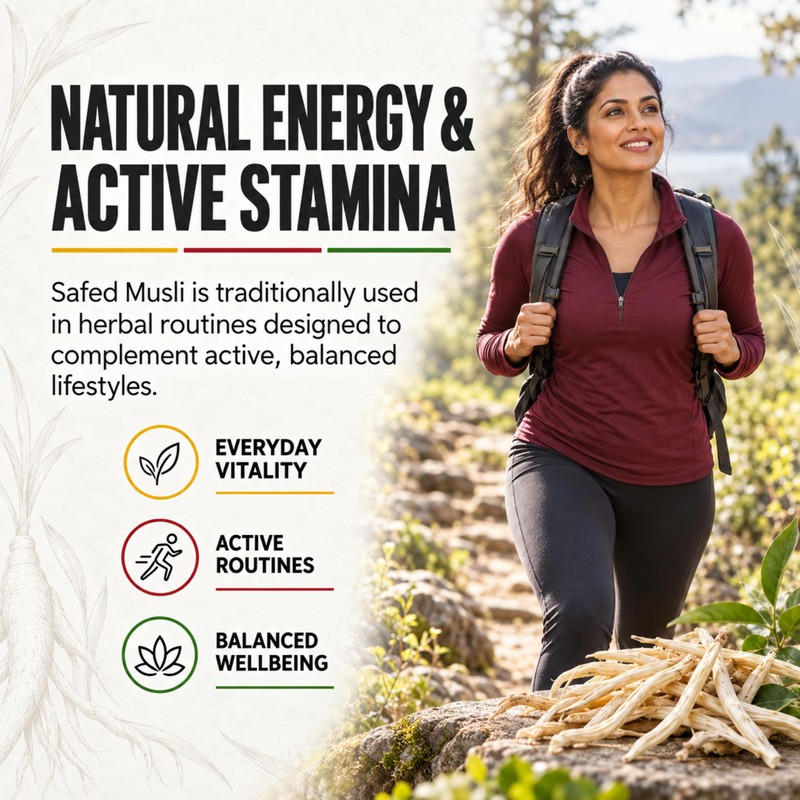 Neo Nutrition Safed Musli Root Extract 500mg Capsules (40% Saponins)