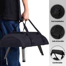 NOELIFE Pizza Oven Cover for Ooni Koda 16, Accessories for Ooni 16, Waterproof Pizza Maker Carry Cover with Top Pocket for Attachments, with Straps in the Bottom for Fixation (Oven Not Included)