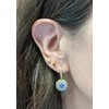 18K Gold Plated Dangle Earrings for Women with Brilliant Round