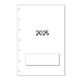 2025 Monthly Planner Calendar Refills for 7-Disc Mini Happy Planners, and NOTIQ Mini Capsule (S6) (4.5 x 7 inches) (Minimalist)