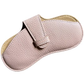 COLSUNOR Slim Glasses Case, Stylish, Compact, Lightweight, Women's, Men's, Portable, Leather, Thin, Pink