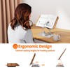 Luxdecor Wood Book Stand for Reading,Adjustable Book Holder with 360°Rotating