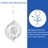 QUARKZMAN Wind Spinner Circular 7.87 x 11.02 Inch Stainless Steel