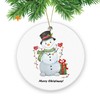 Christmas Tree Ornaments Funny Hanging Xmas Decor for Office,Snowman Merry