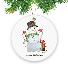 Christmas Tree Ornaments Funny Hanging Xmas Decor for Office,Snowman Merry Christmas