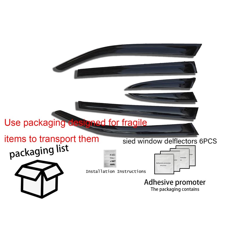 Lyemer 6PCS Window Deflectors Rain Guards for Subaru Forester 2025
