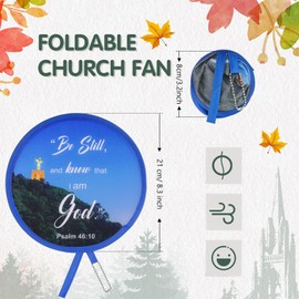 Gulfmew 4 Pcs Round Handheld Fan Biblical Style Japanese Foldable Fan for Women Girls Festival Wedding Party Personal Home Decoration Gifts, 4 Patterns