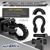 AUTMATCH D Ring Shackle Isolators Washers Kit - 2 Rubber