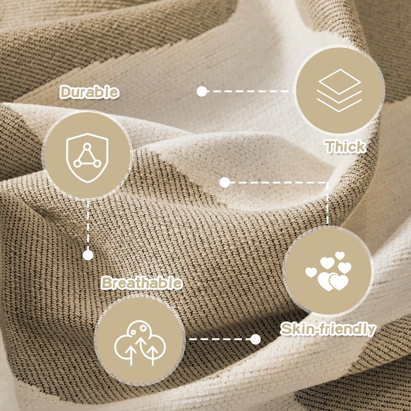 MEETSKY Sofa Cover Washable Sectional Couch Cover, X-Large Couch Slipcovers