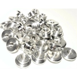 Bryans Racing Enterprises Weld Bung 5/16-24 Thread 6061 Billet Aluminum CNC Machined Fabrication 2 PCS