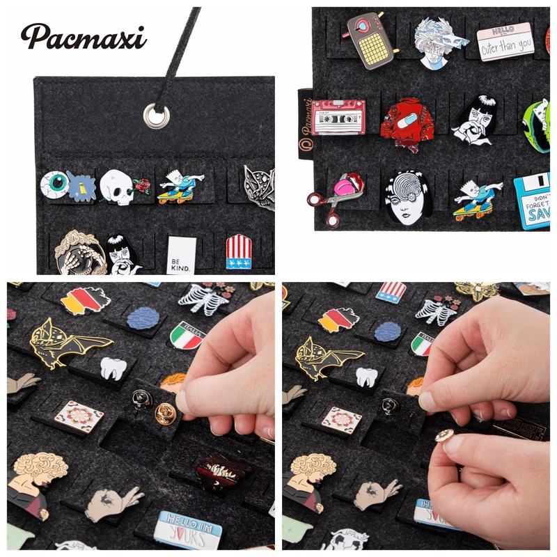 PACMAXI Organizer per spille da appendere, custodia per esporre spille,